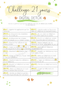 Challenge 21 jours digital detox accro au telephone